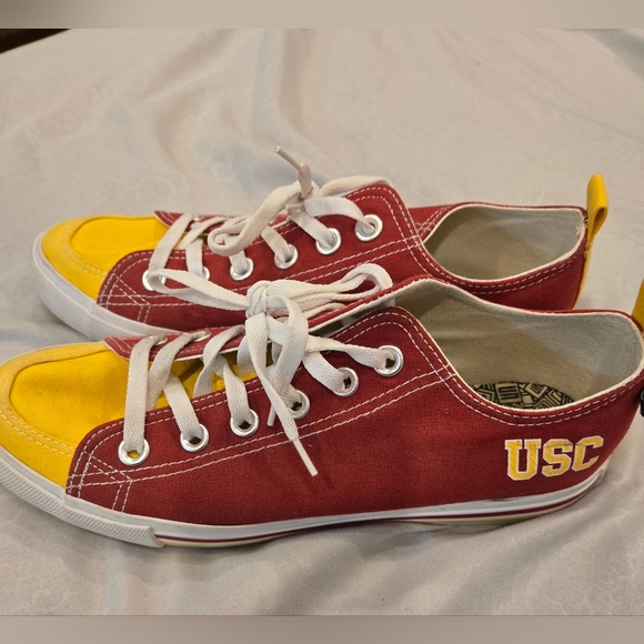 Red and Yellow Women's Sneakers - Picture 2 of 5